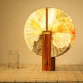  Solid wood creative desktop book lamp